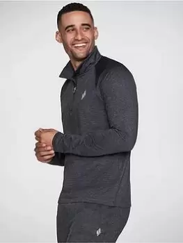 Image of Skechers Ultra Go Jacket, Dark Grey, Size L, Men