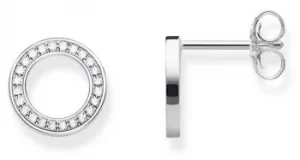 Image of Thomas Sabo Sterling Silver Circle Studs H1947-051-14 Jewellery