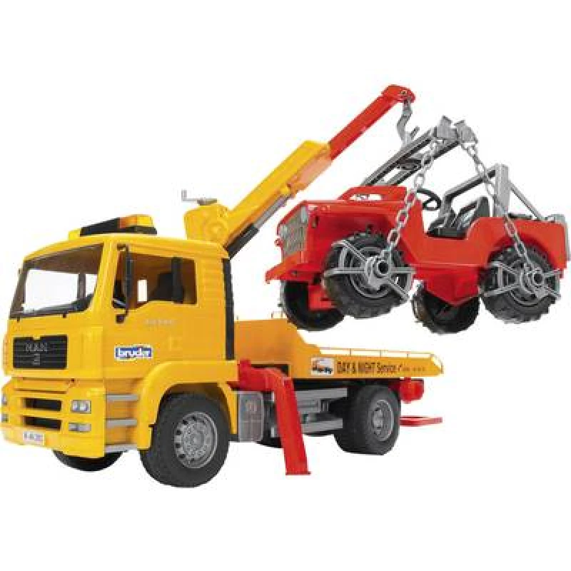 Image of Bruder bruder MAN TGA tow truck with semi-trailer Assembled Commercial vehicle 2750