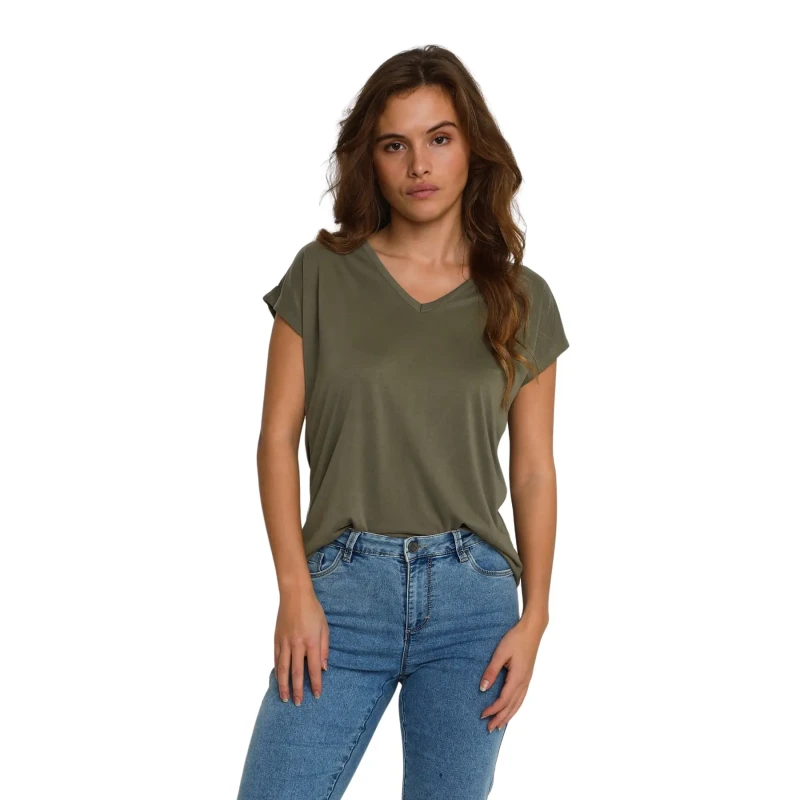 Image of Kaffe Womens T-Shirt KAFFE Lise Vert Female XL