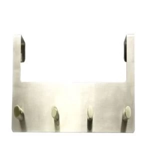 Image of BQ Silver Satin nickel effect Hook rail H120mm W39mm L321mm