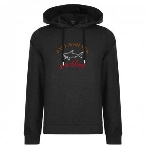 Image of Paul And Shark Logo OTH Hoodie - Charcoal 654
