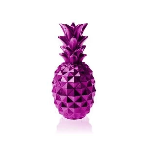 Image of Pink Metallic Medium Pineapple Candle