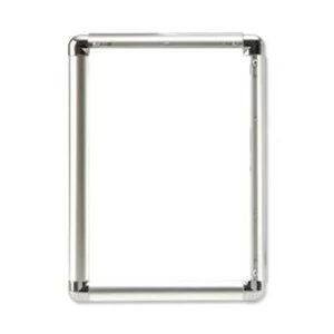 Image of 5 Star Facilities A2 Clip Display Frame Aluminium with Fixings Front Loading 420x13x594mm Silver