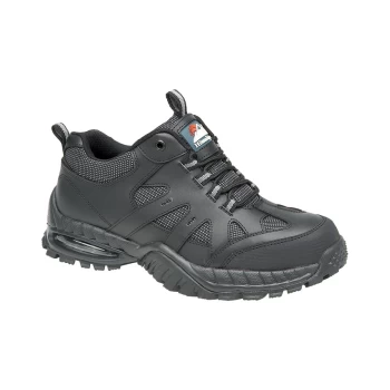 Image of 4041 Air Bubble Black Safety Trainers - Size 4
