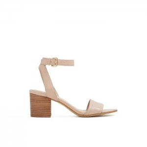 Image of Aldo Lolla Low Block Heel Sandal Light Pink