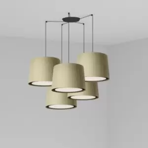 Image of Faro SAMBA - Cluster Pendant Ceiling Light Black, E27