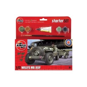 Image of Willys MB Jeep 1:72 Air Fix Small Starter Set