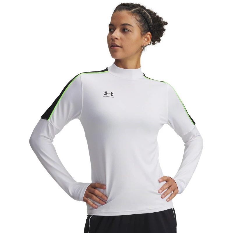 Image of Under Armour Womens Challenger Baselayer Top White/Ult Black female 10 (S)