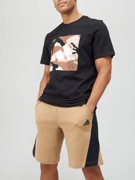 Image of adidas Camo Badge of Sport T-Shirt - Black, Size XL, Men