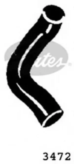 Image of Curved Radiator Hose 175mm X 31 Gates 3472