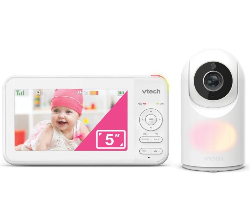 Image of VTECH VM5467 5" Pan & Tilt Video Baby Monitor - White 4897027126525