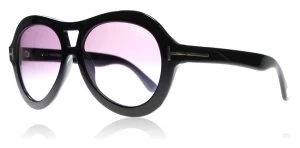 Image of Tom Ford Isla Sunglasses Shiny Black 01Z 56mm