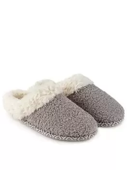 Image of TOTES Swept Back Bobble Mule - Pale Grey, Pale Grey, Size 4, Women