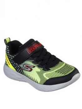 Image of Skechers Boys Go Run 600 Trainers - Yellow/Black, Yellow/Black, Size 1.5 Older