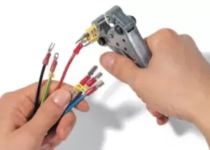 Image of HellermannTyton 50mm Prong Length, Cable Sleeve Tool Three Pronged Plier, For Use With Sleeves & Grommets