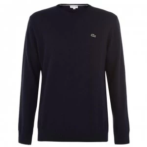Image of Lacoste Crew Knit Sweater - Navy HDE
