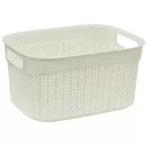 Image of JVL - 9L Storage Basket, White Loop Design