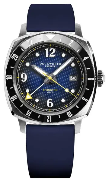 Image of Duckworth Prestex D489-03-DR Rivington GMT (42mm) Blue Fum Watch