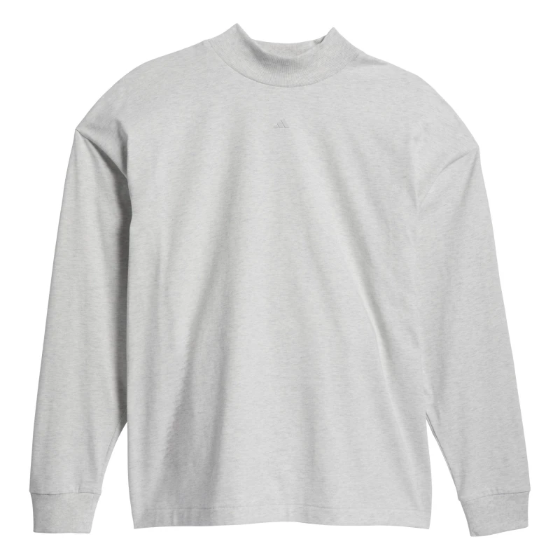 Image of adidas Mens Long Sleeve Performance Gym Top Grey male M