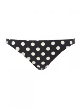 Image of Kate Spade New York Polka dot classic bikini bottom Black