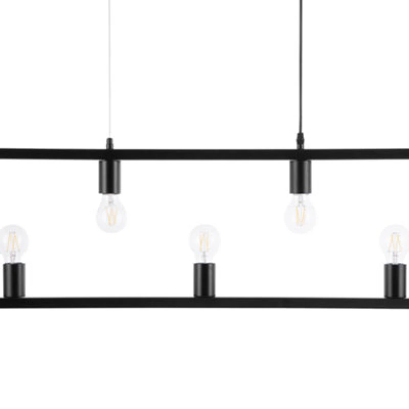 Image of Beliani Pendant Lamp Bayas Metal Black