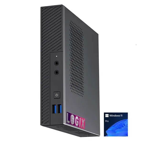 Image of Logix Small Form Factor - Intel i5 12400 6 Core 12 Threads 2.50GHz (4.40GHz Boost) 8GB RAM 250GB NVMe M.2 Windows 11 Pro - 1L VESA Mountable Small Foo