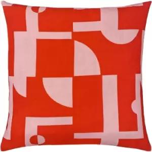 Image of Manhattan Abstract Cushion Pink/Red - Pink/Red - Furn.