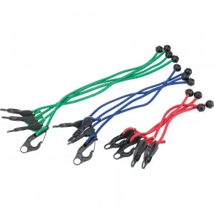 Image of Draper 12 Piece Set of Tarpaulin Elastic Tie Down Straps