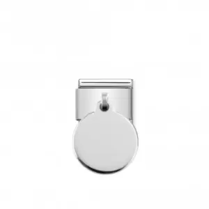 Image of Nomination Composable Classic Charm Plates Silver Round Link 331801/01