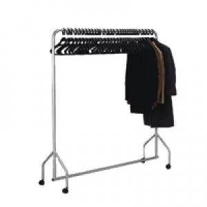 Image of Slingsby Silver Garment Hanging Rail With 30 Hangers 316939