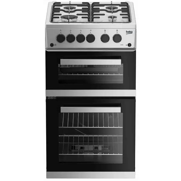 Image of Beko KDG583S Gas Cooker with Gas Grill - Silver - A+ Rated