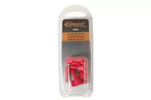 Image of 6.3mm Red Fully Insulated Female Push On Terminal Pk 10 Connect 36867