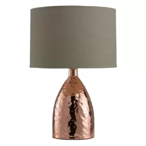 Image of Village At Home Medina Touch Table Lamp Shiny Bronze/Biscuit