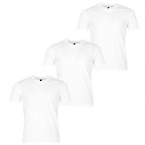 Image of Donnay Three Pack V Neck T Shirt Mens - White