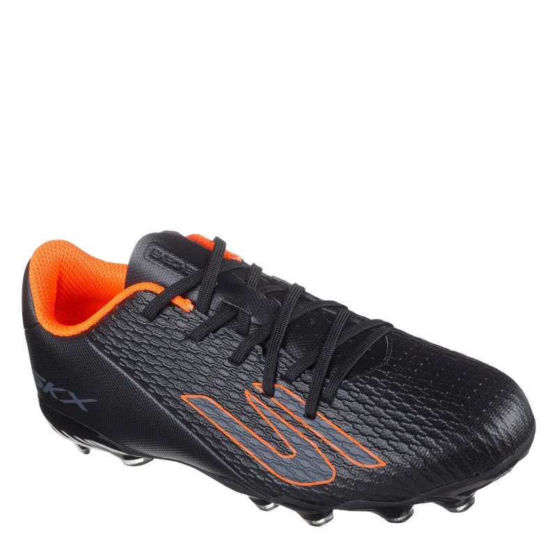 Image of Skechers SKX.2 Juniors Firm Ground Football Boots Black/Orange male 3 (36)