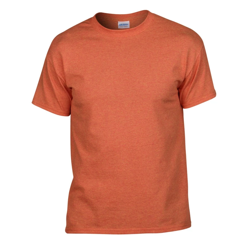 Image of Gildan Mens Heavy Cotton T-Shirt in Pale Orange Size: Small Pale Orange Male S