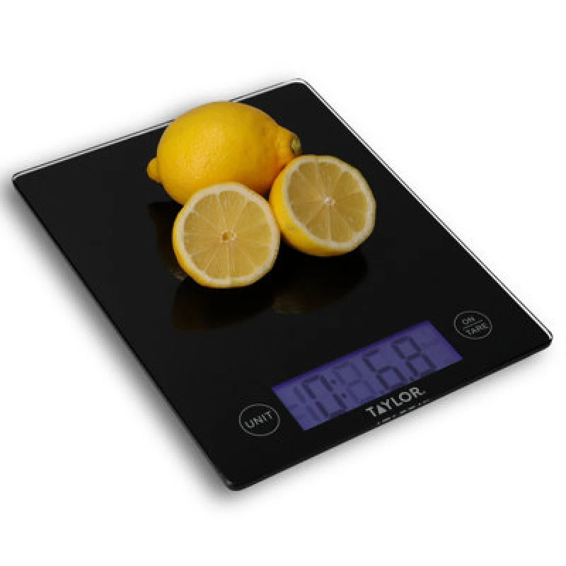 Image of Taylor Dual Glass Kitchen Scale, 5kg / 5000ml, Black unisex