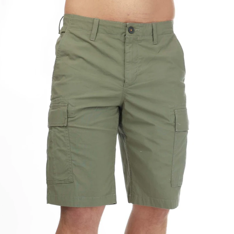 Image of Timberland Outdoor Poplin Cargo Shorts - Green Green 35 inch