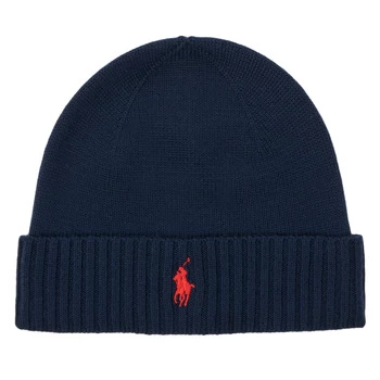 Image of Polo Ralph Lauren Merino Wool Beanie mens Beanie in Blue