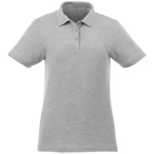 Image of Elevate Liberty Womens/Ladies Private Label Short Sleeve Polo Shirt (S) (Heather Grey)