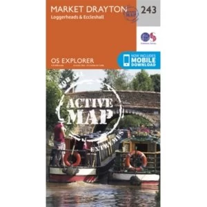 Image of Market Drayton, Loggerheads and Eccleshall by Ordnance Survey (Sheet map, folded, 2015)