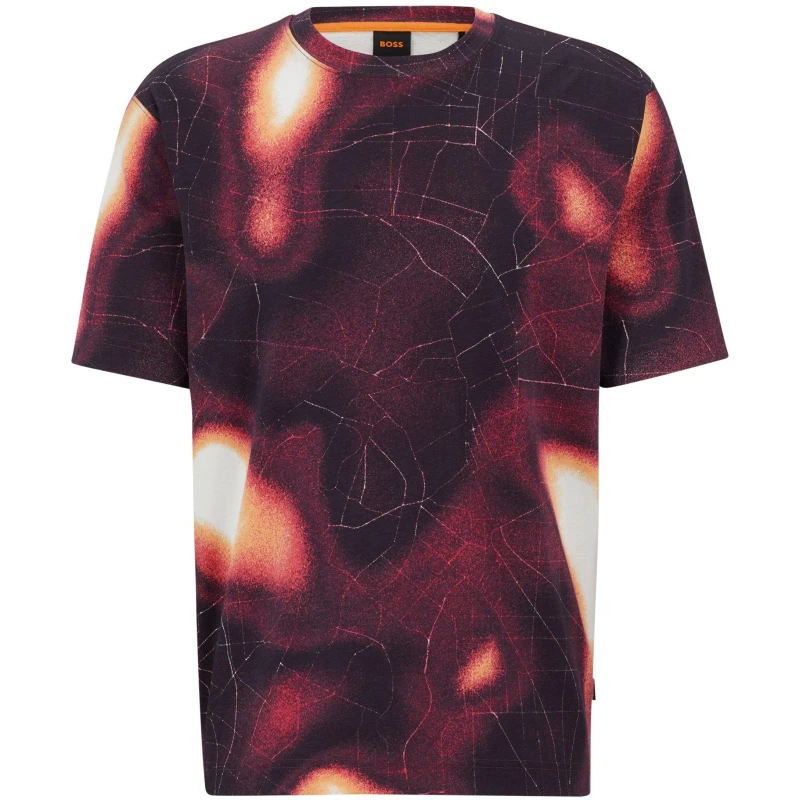 Image of Boss Mens Teheat T-Shirt Medium Pink male S