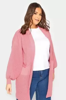Image of Balloon Sleeve Knit Cardigan