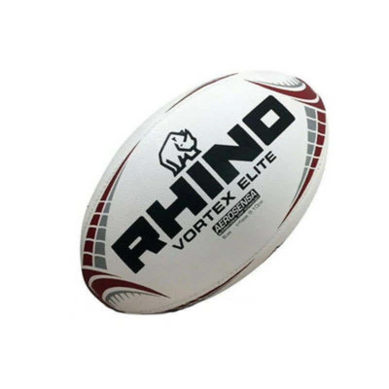 Image of Rhino Vortex Elite Replica Rugby Ball White (2)