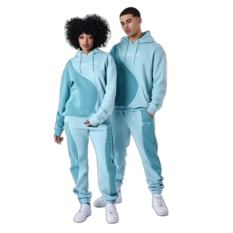 Image of Project X Paris Two-tone wave-style joggers Project X Paris Bleu Male XL