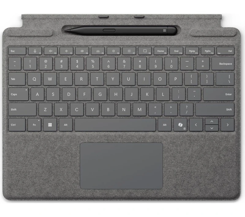 Image of Microsoft Surface Pro Typecover & Surface Slim Pen 2 Bundle - Platinum Sapphire, Silver/Grey 196388357536