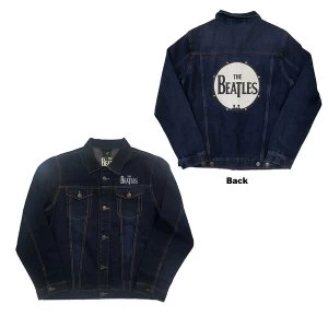 Image of The Beatles - Drum Logo Unisex Medium Denim Jacket - Blue