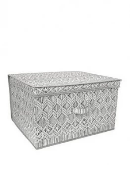 Image of Jumbo Storage Chest - Macrame