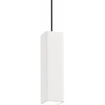Image of Ideal Lux Lighting - Ideal Lux Oak - 1 Light Ceiling Pendant White